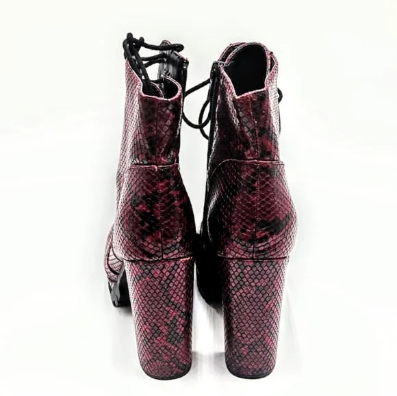 Faux Python Skin Boots - Picture 6 of 6